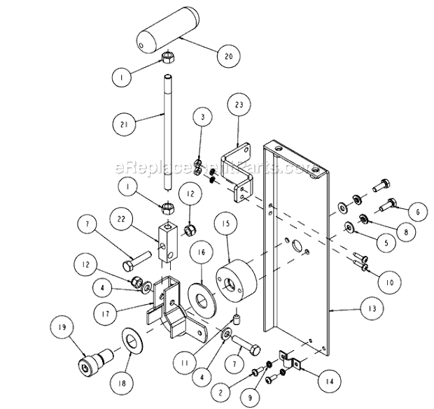 Page Q Diagram and Parts List for MK-6036KBG  MK Diamond Concrete Saw